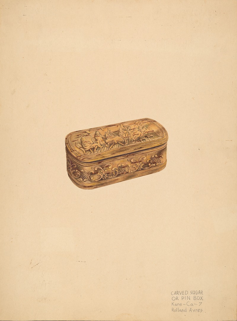 Rolland Ayres - Carved Storage or Pin Box