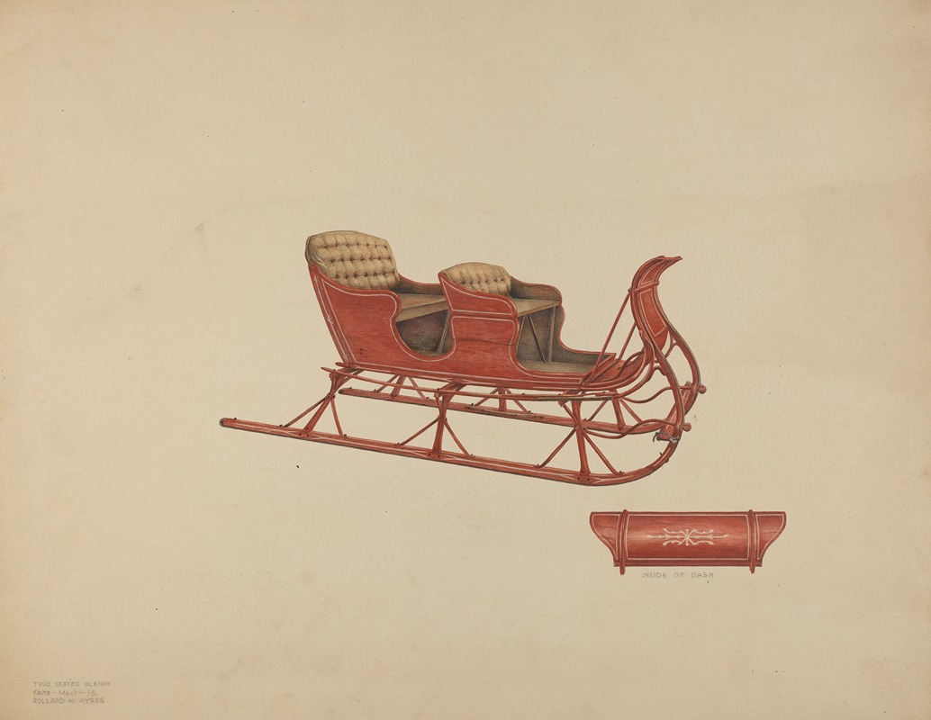 Rolland Ayres - Two Seated Sleigh
