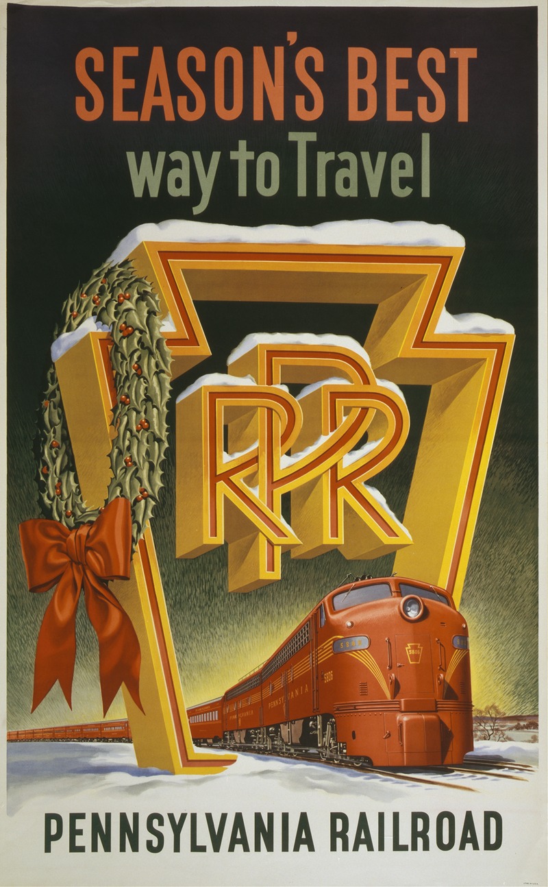 Anonymous - Season’s best way to travel. Pennsylvania Railroad