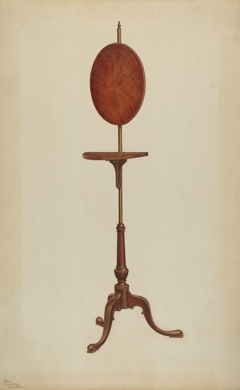 Rolland Livingstone - Pole Screen and Candlestand