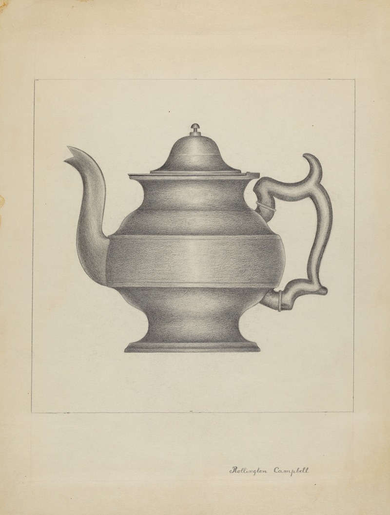 Rollington Campbell - Pewter Teapot