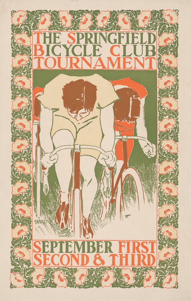 Will Bradley - The Springfield bicycle club tournament