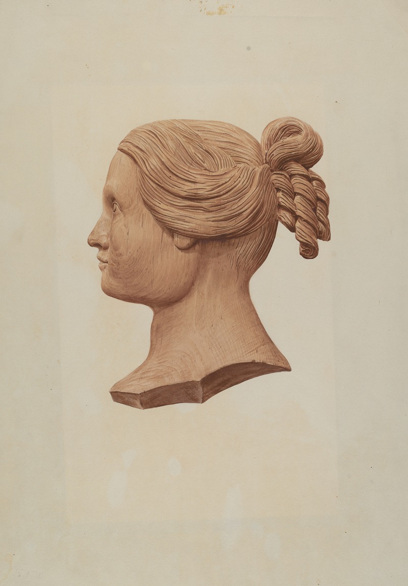 Rosamond P. Gray - Carved Silhouette of a Woman