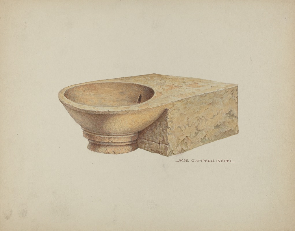 Rose Campbell-Gerke - Carved Stone was Basin