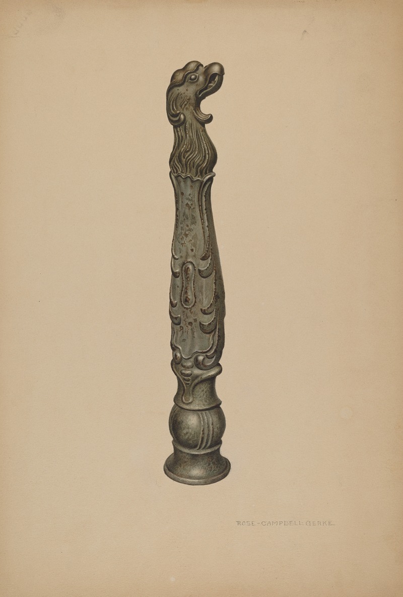 Rose Campbell-Gerke - Iron Hitching Post