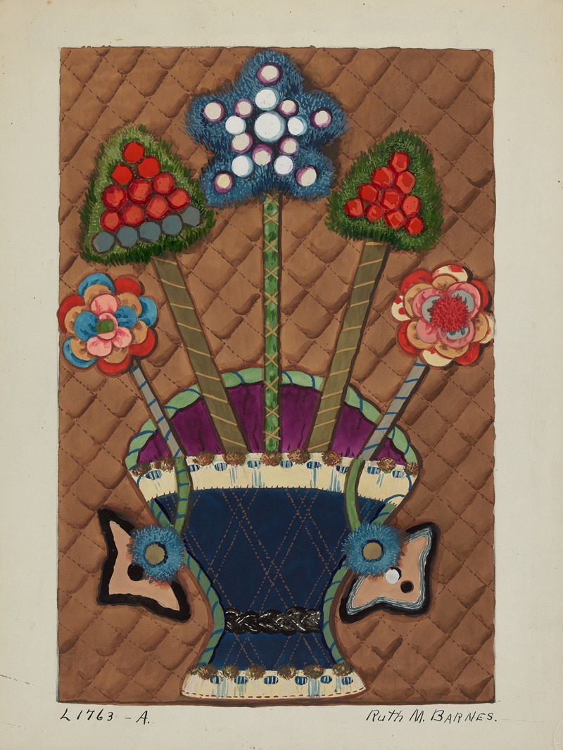 Ruth M. Barnes - Coverlet (Applique) Quilt