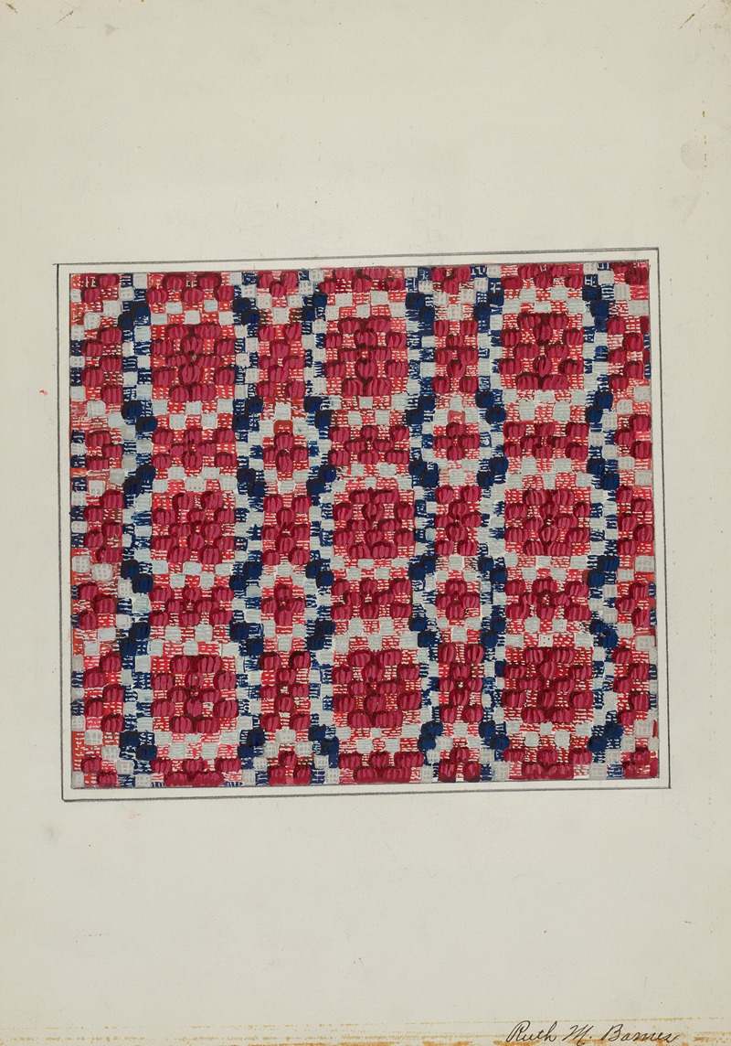 Ruth M. Barnes - Coverlet (Section)