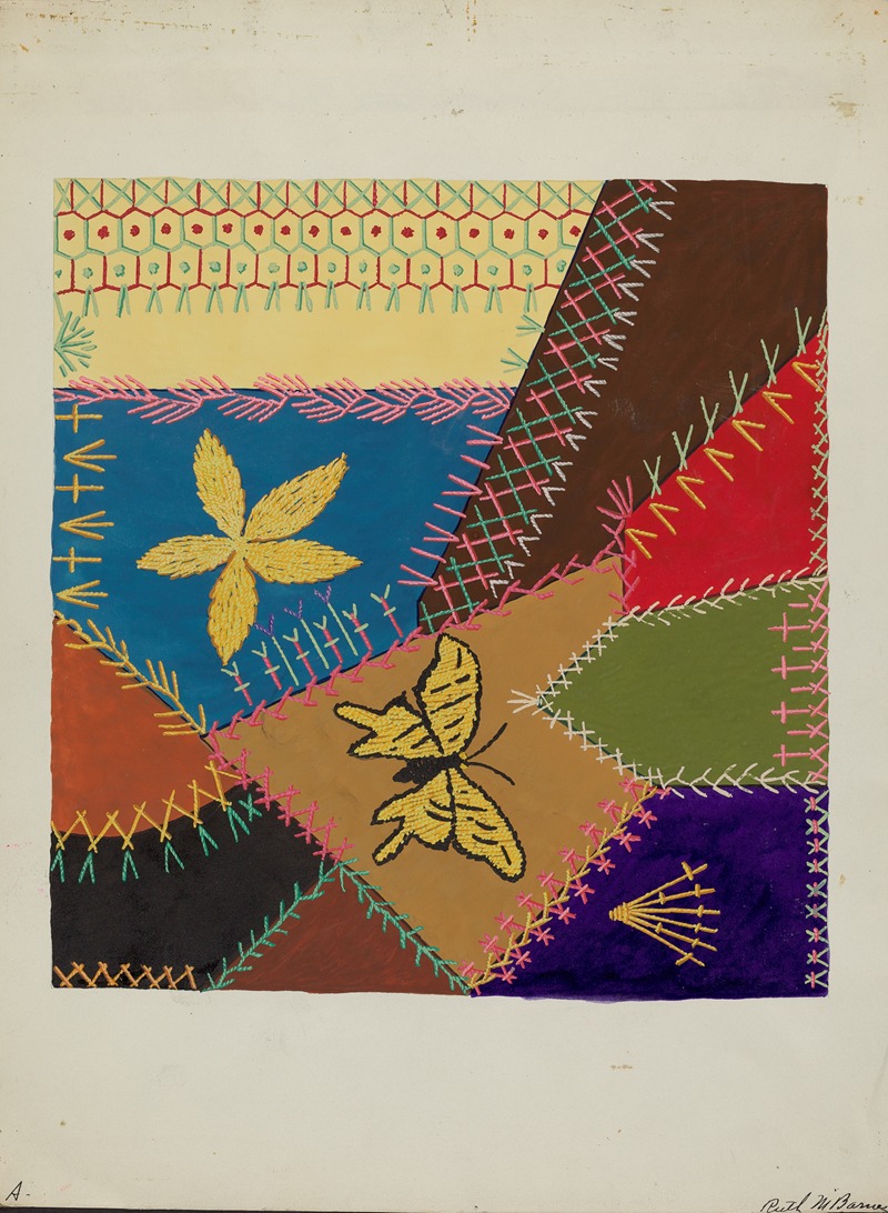 Ruth M. Barnes - Crazy Quilt (Section)