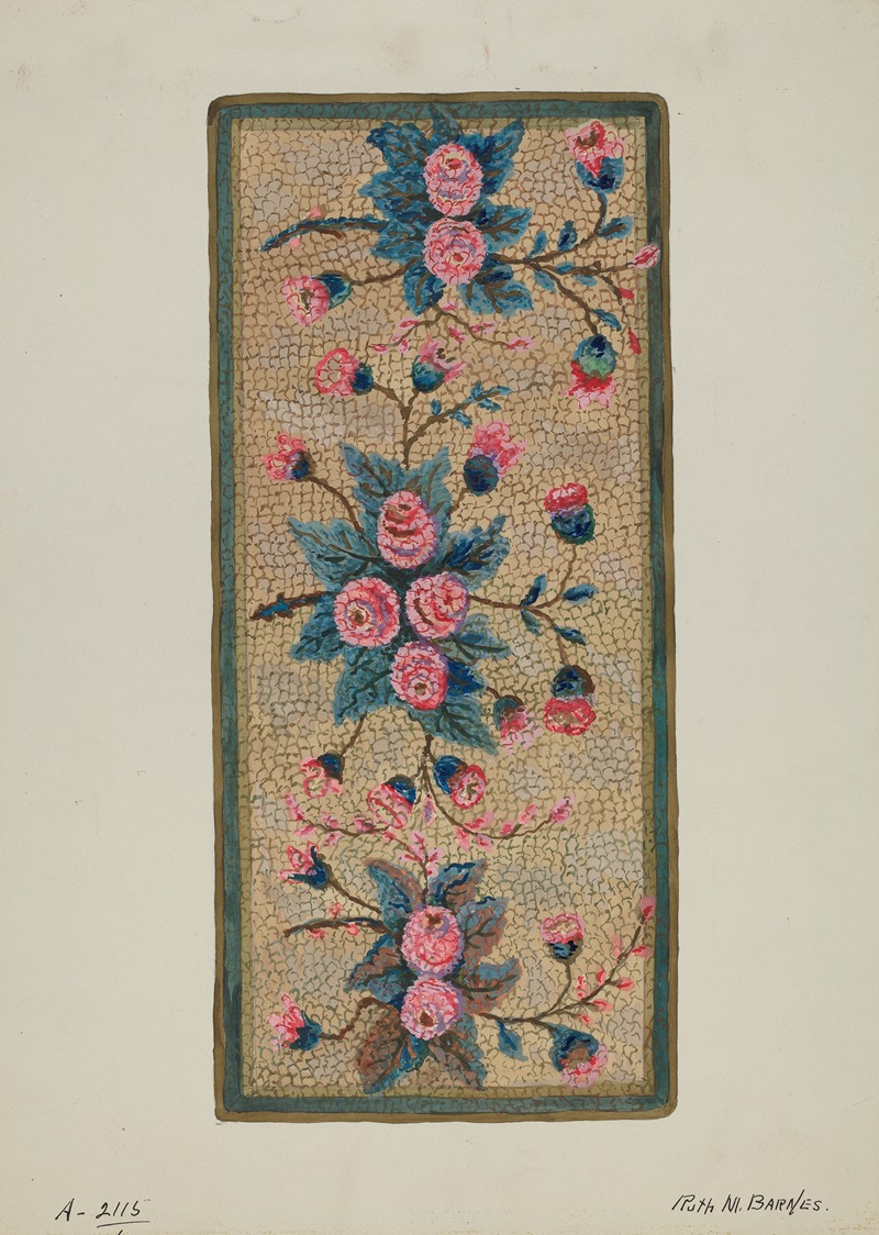 Ruth M. Barnes - Hooked Rug