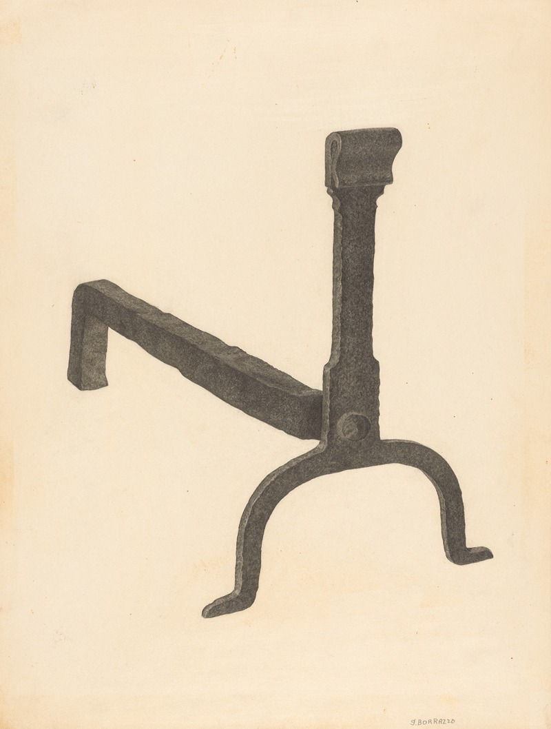 Salvatore Borrazzo - Andiron (one of pair)