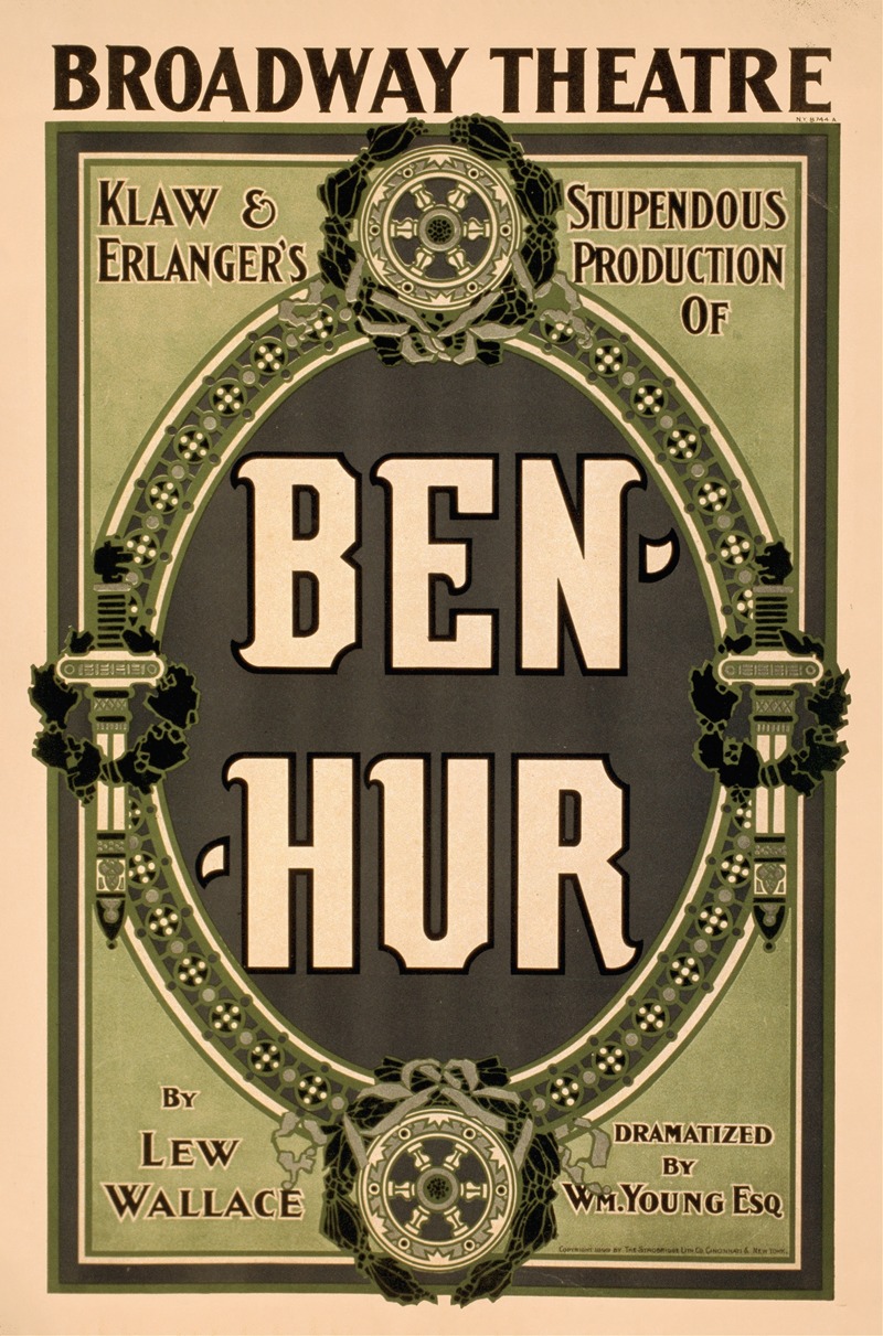 Strobridge and Co - Ben-Hur by Lew Wallace