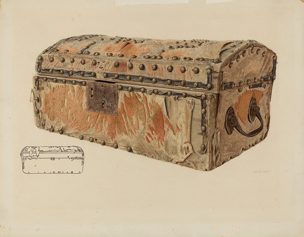 Samuel Faigin - Deerskin Covered Chest