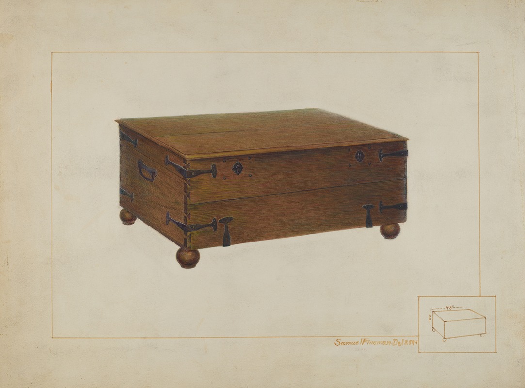 Samuel Fineman - Money Chest in Old Swedes Church