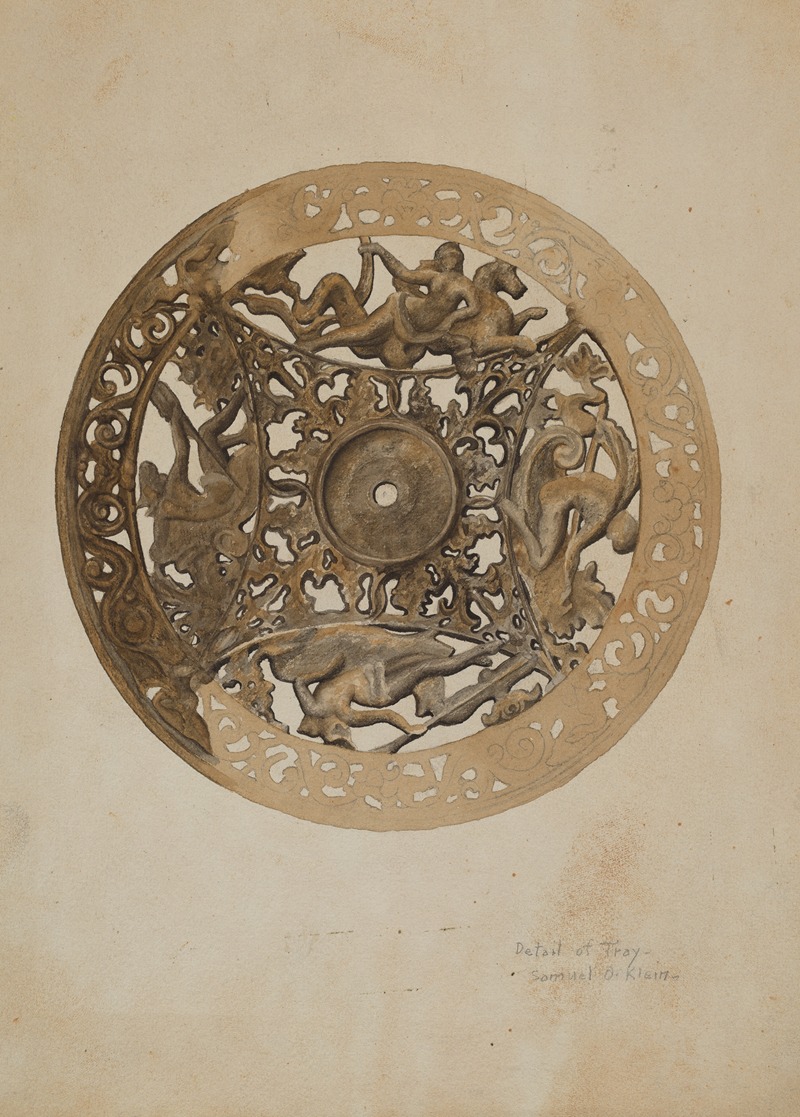 Samuel O. Klein - Mirror Stand – Detail of Saucer