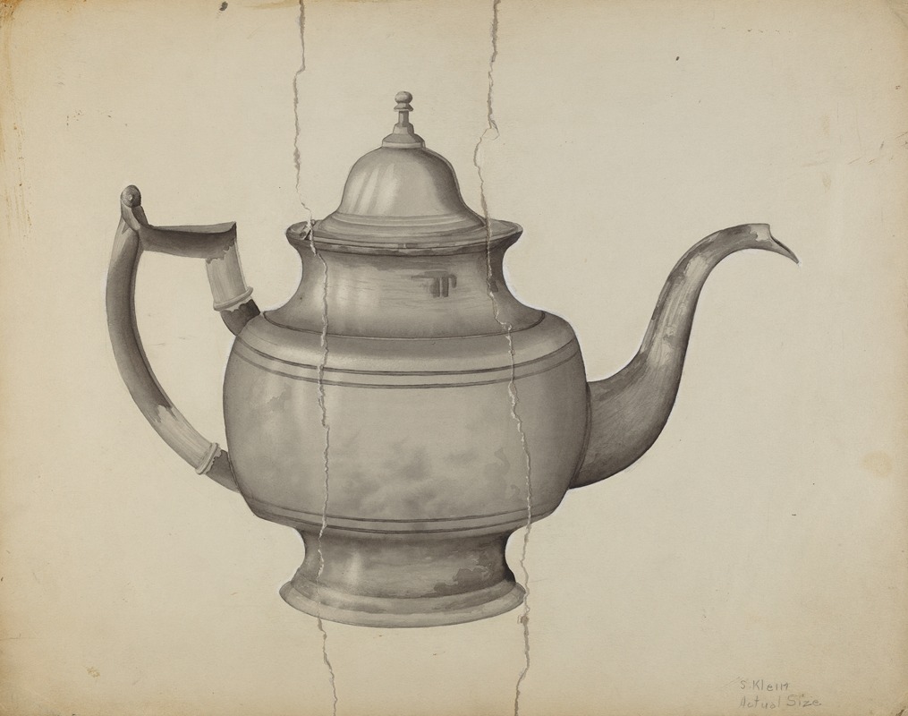 Samuel O. Klein - Pewter Teapot