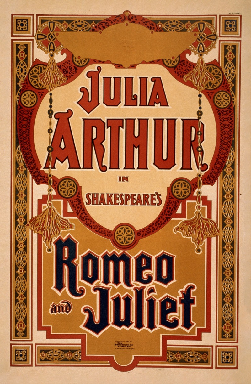 Strobridge and Co - Julia Arthur in Shakespeare’s Romeo and Juliet