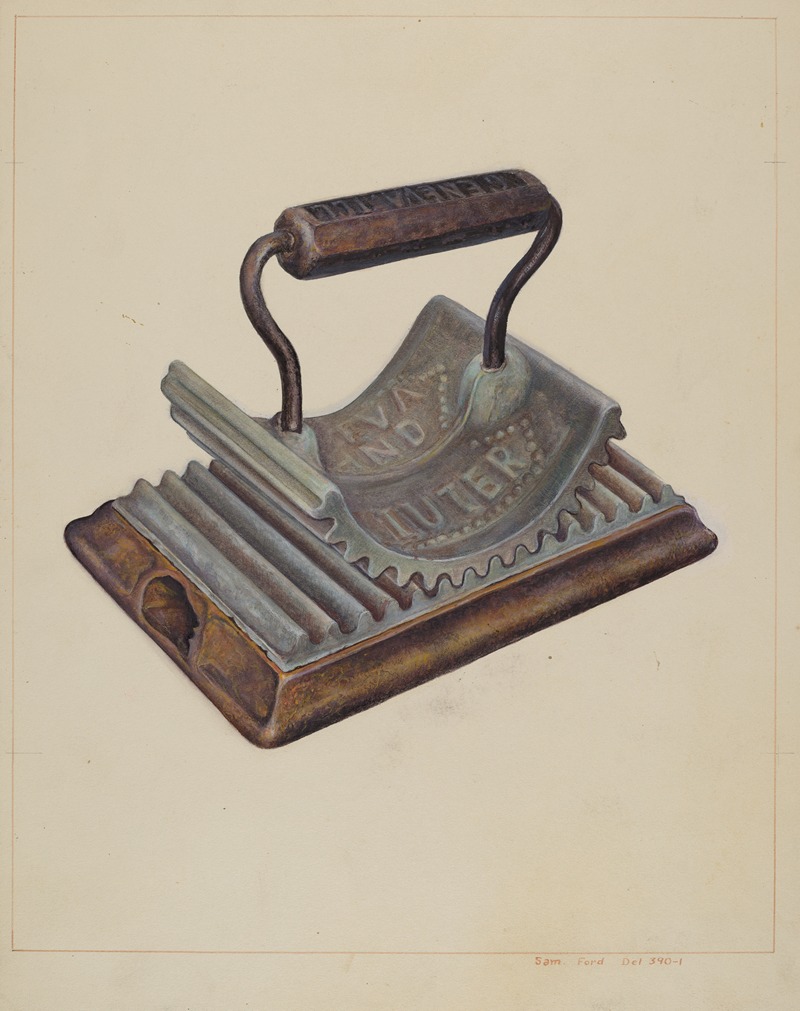 Samuel W. Ford - Hand Fluting Iron