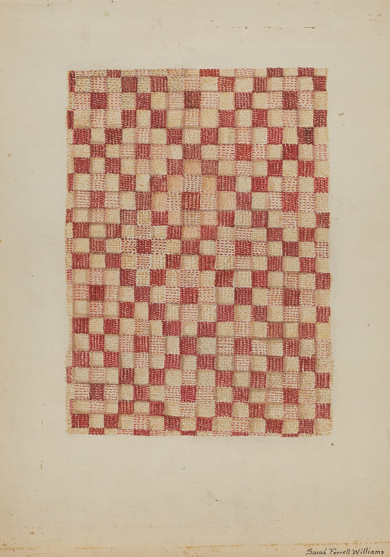 Sarah F. Williams - Woven Coverlet