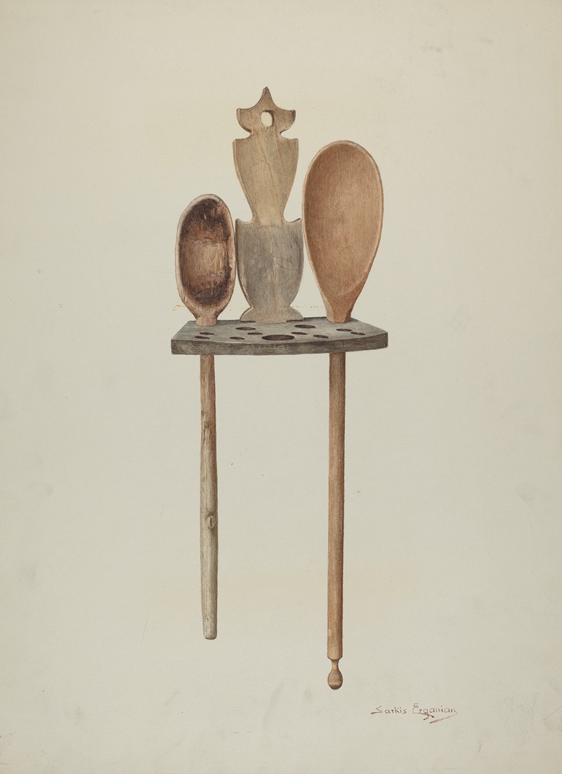 Sarkis Erganian - Wooden Spoon Rack