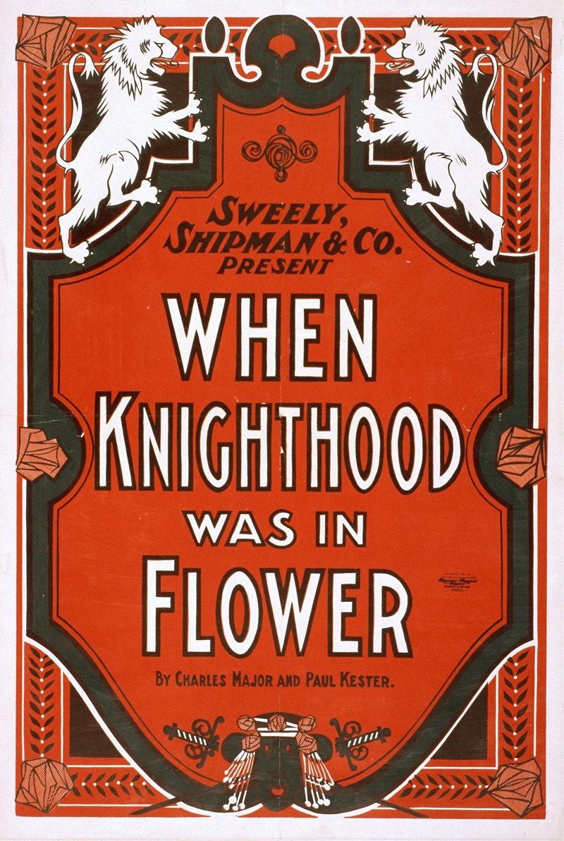 U.S. Lithograph Co. - When knighthood was in flower