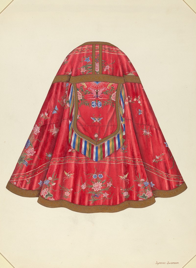 Syrena Swanson - Ecclesiastical Vestment (back view)