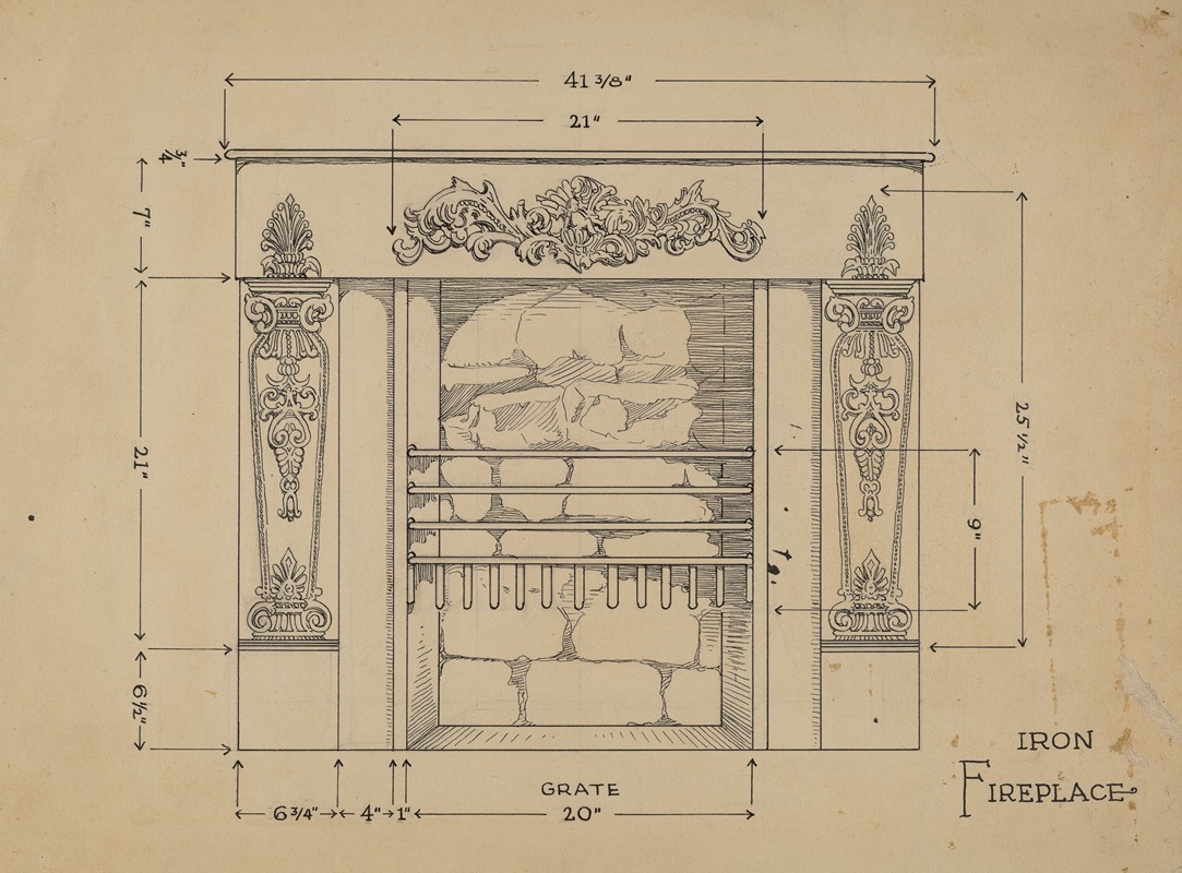 Thomas Byrne - Iron Fireplace