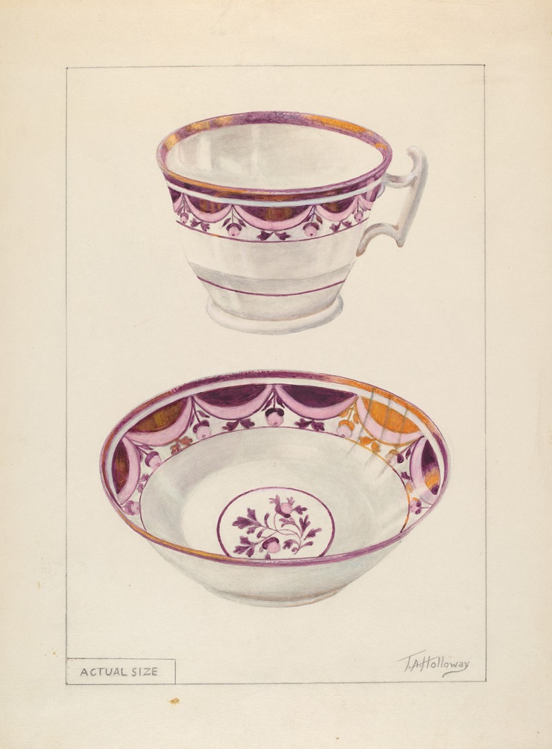 Thomas Holloway - Cup and Saucer