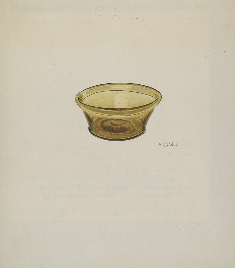 V.L. Vance - Small Glass Bowl