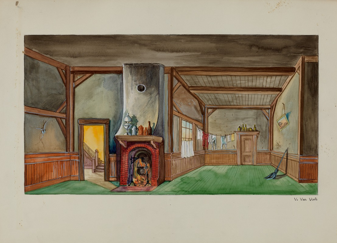 Vera Van Voris - Backdrop for Puppet Show