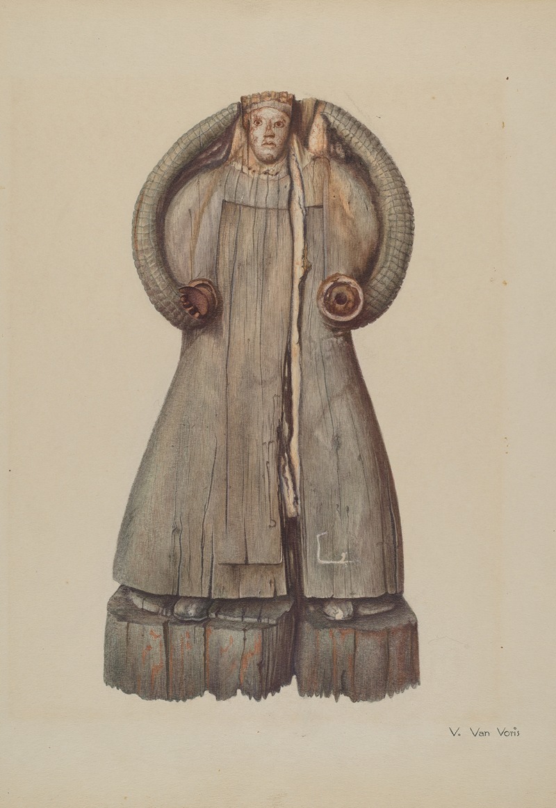 Vera Van Voris - Carved Statue of the Virgin Mary