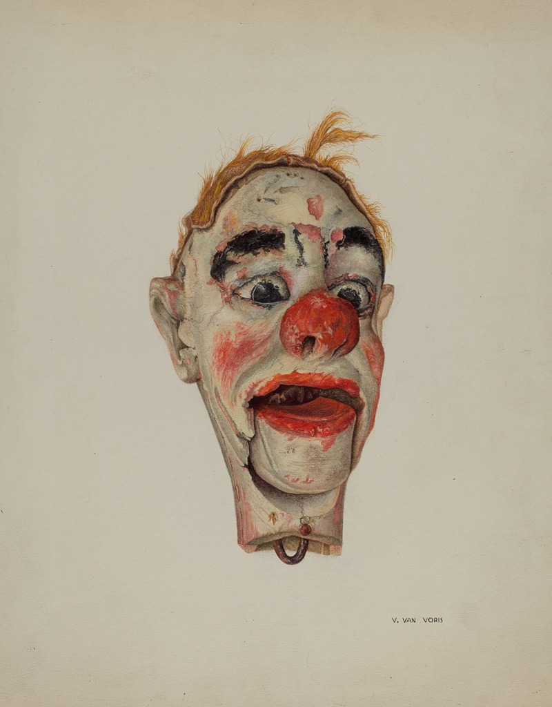 Vera Van Voris - Head of a Clown Marionette