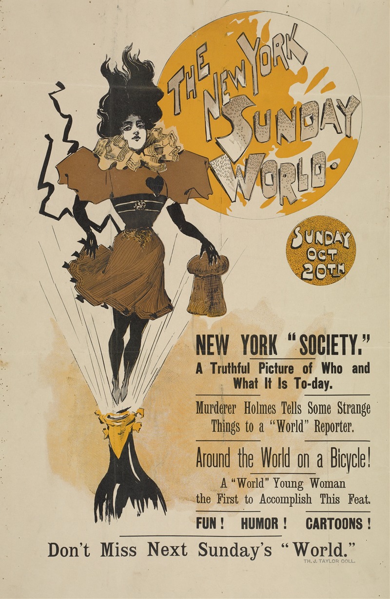 Anonymous - The New York Sunday world. Sunday Oct 20th