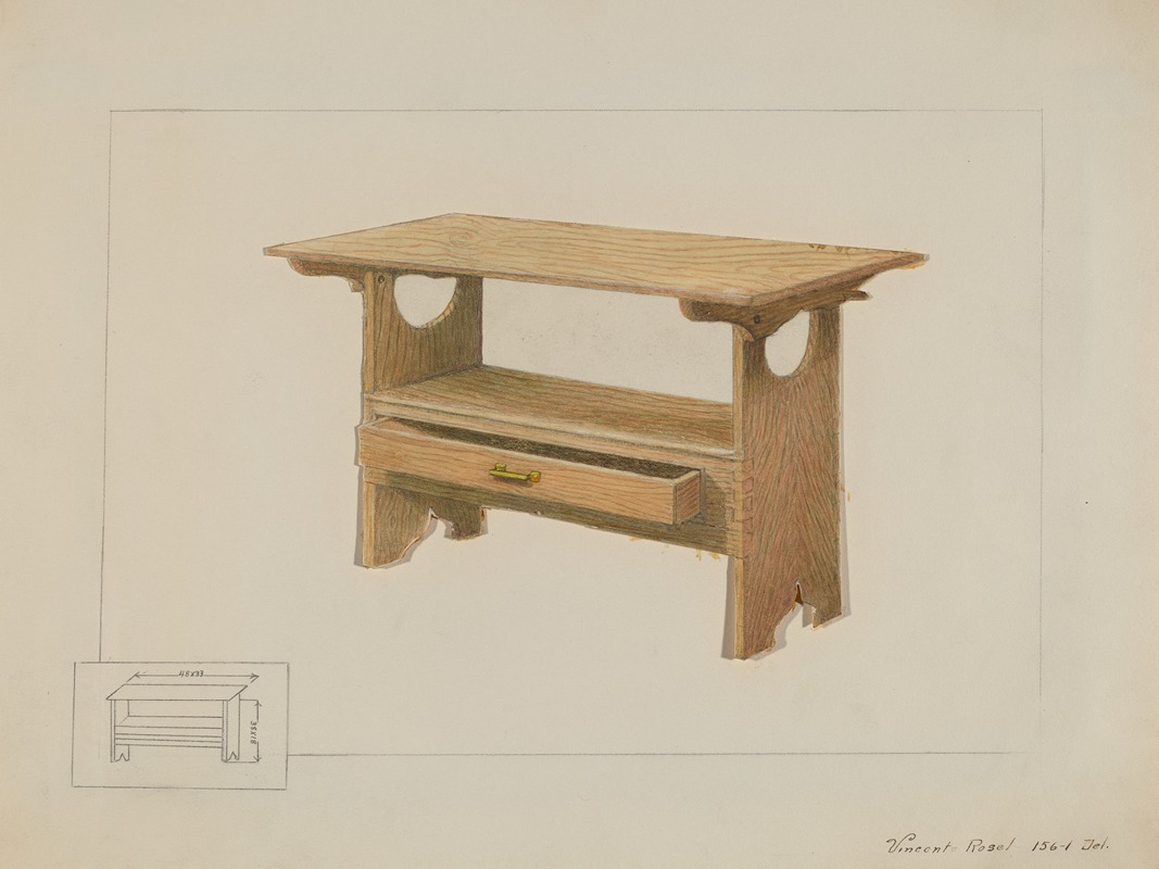 Vincent P. Rosel - Kitchen Bench Table