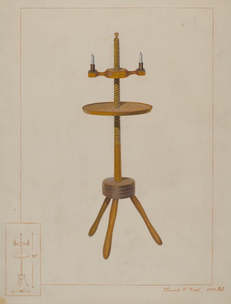 Vincent P. Rosel - Maple Candlestand