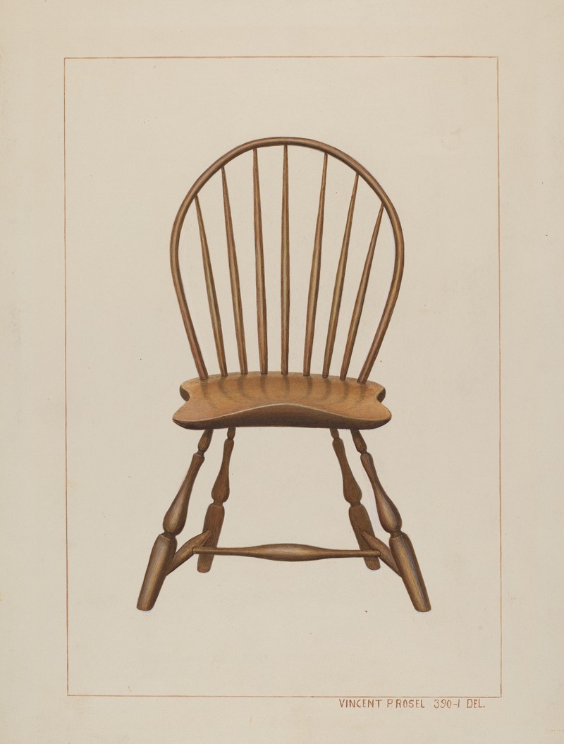 Vincent P. Rosel - Windsor Fan-back Chair