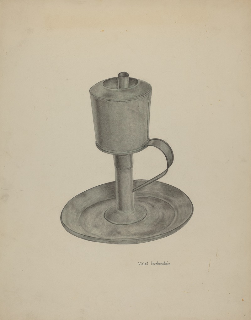 Violet Hartenstein - Pewter Grease Lamp