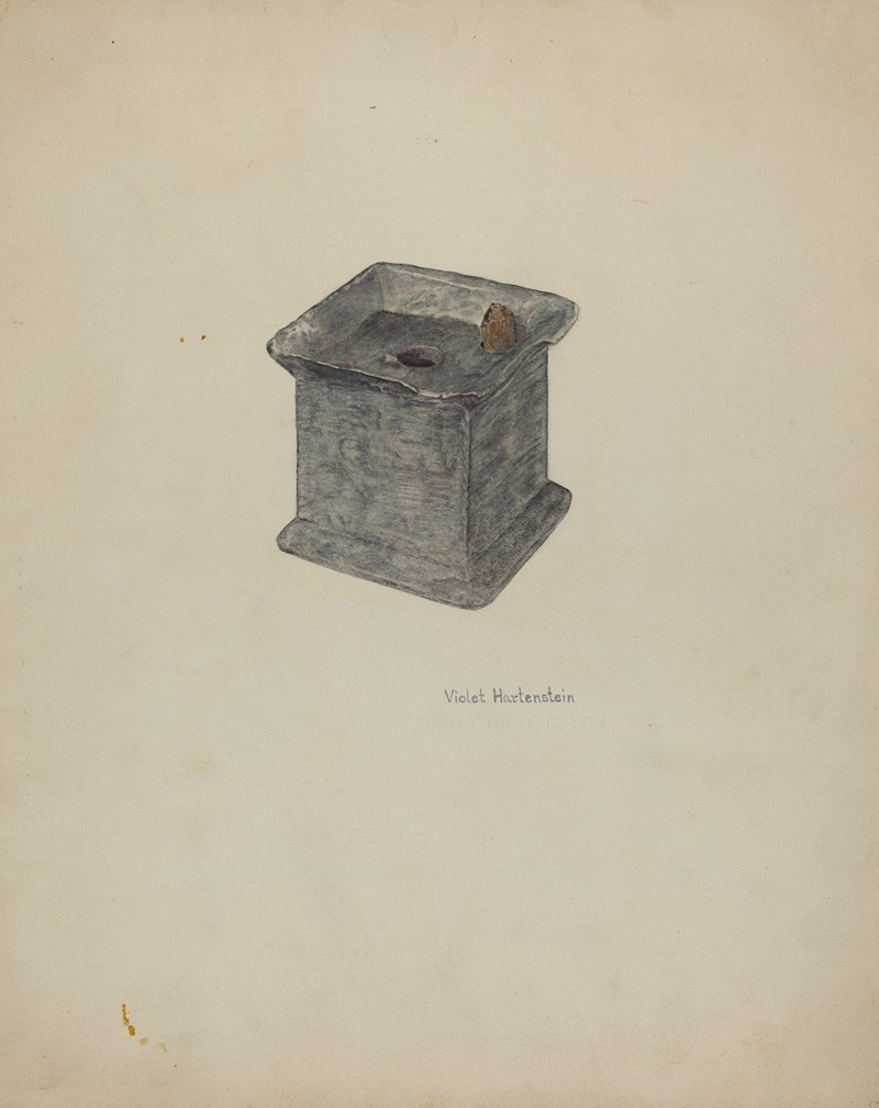 Violet Hartenstein - Pewter Inkstand