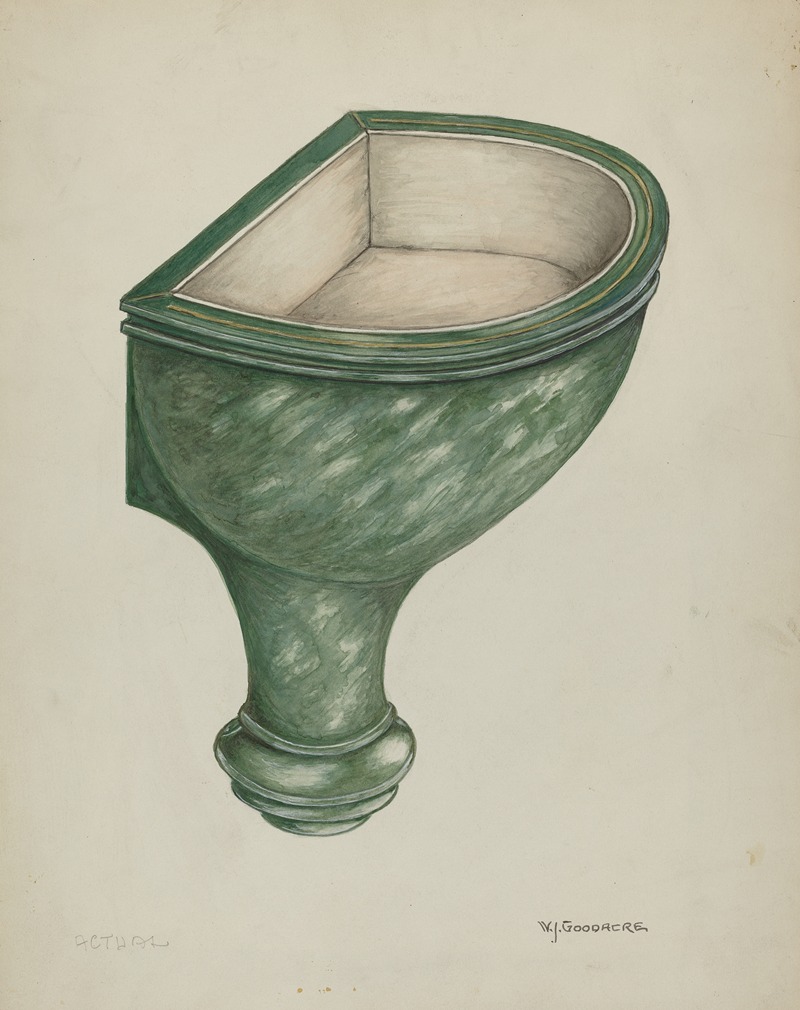 W.J. Goodacre - Holy Water Font, Santa Barbara