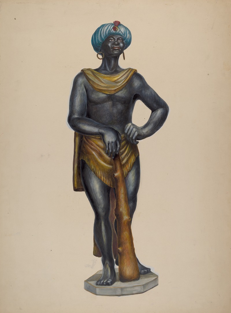 Walter Hochstrasser - Nubian Slave Figure