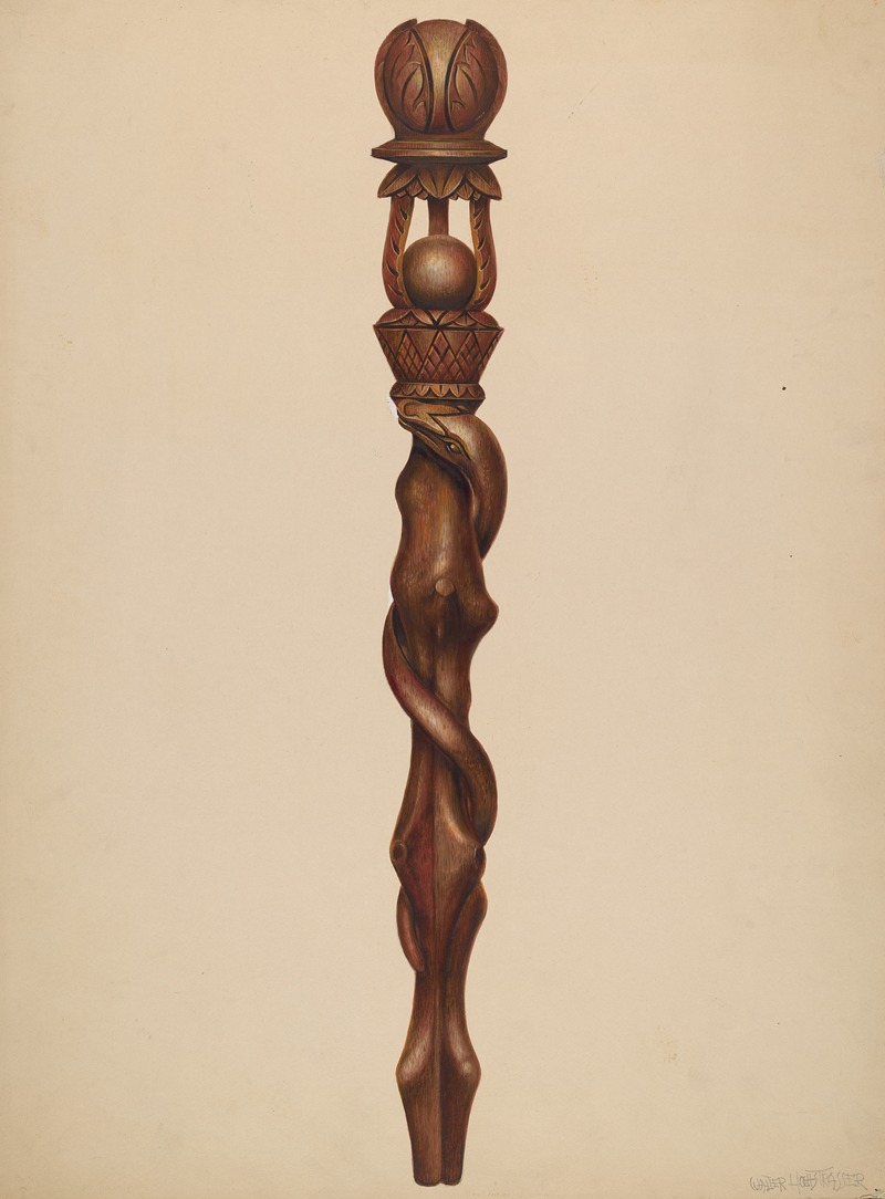 Walter Hochstrasser - Scepter (Lumberjack Carving)