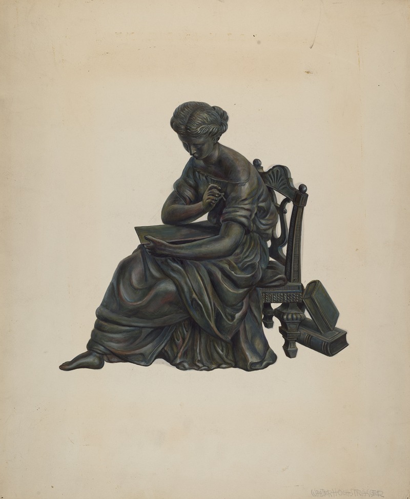 Walter Hochstrasser - Statue Clock Decoration