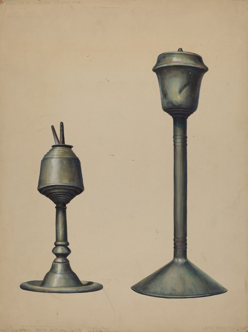 Walter Hochstrasser - Two Oil Lamps