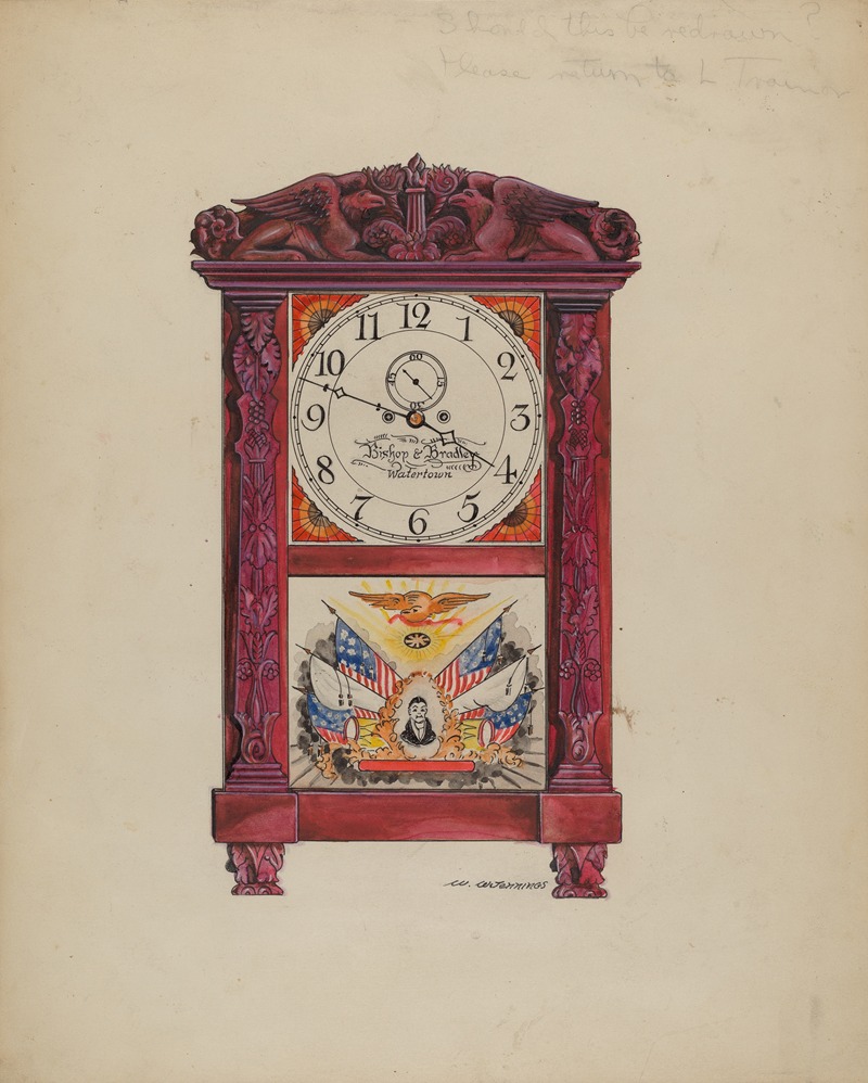 Walter W. Jennings - Clock, Eight Day