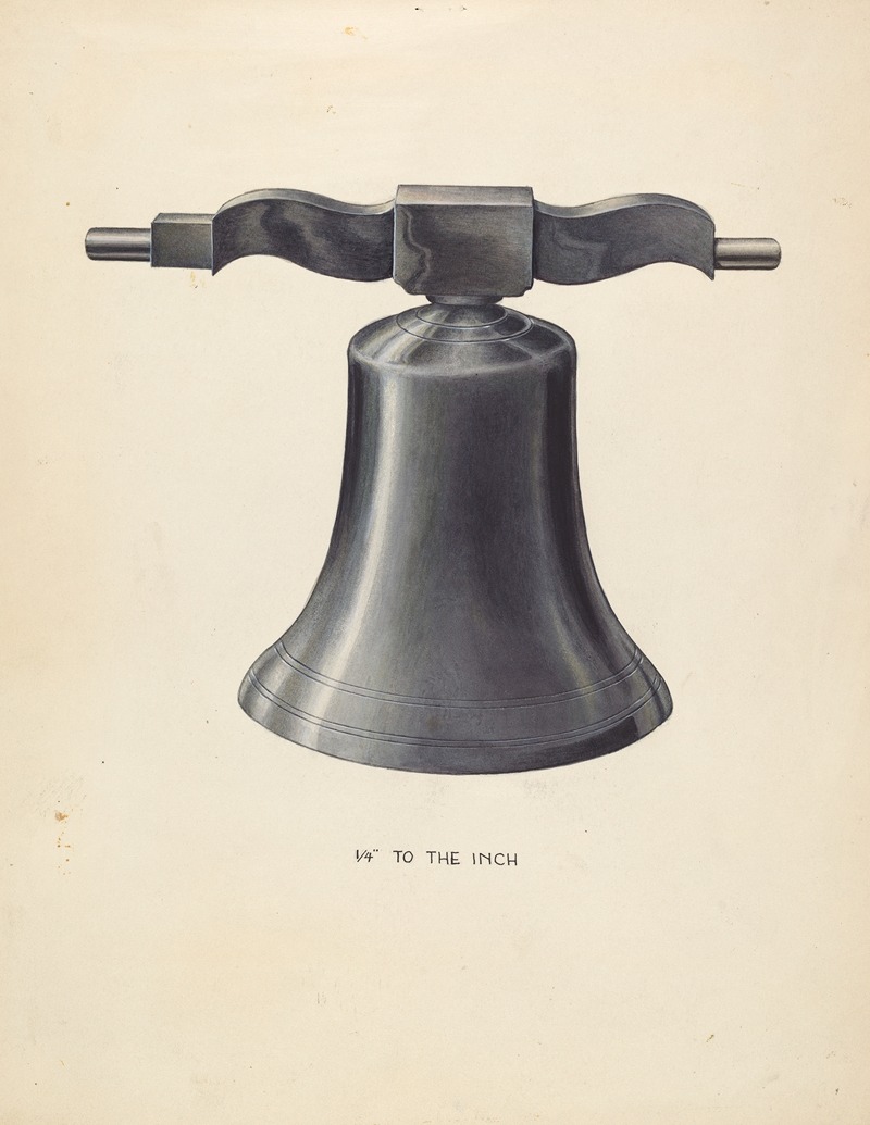 Bell - From Swedish Church by Wellington Blewett - Artvee