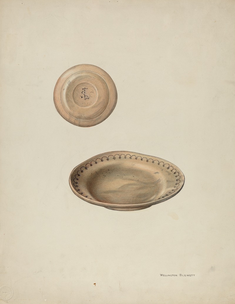 Wellington Blewett - Plate Treen