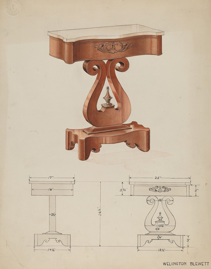 Wellington Blewett - Table