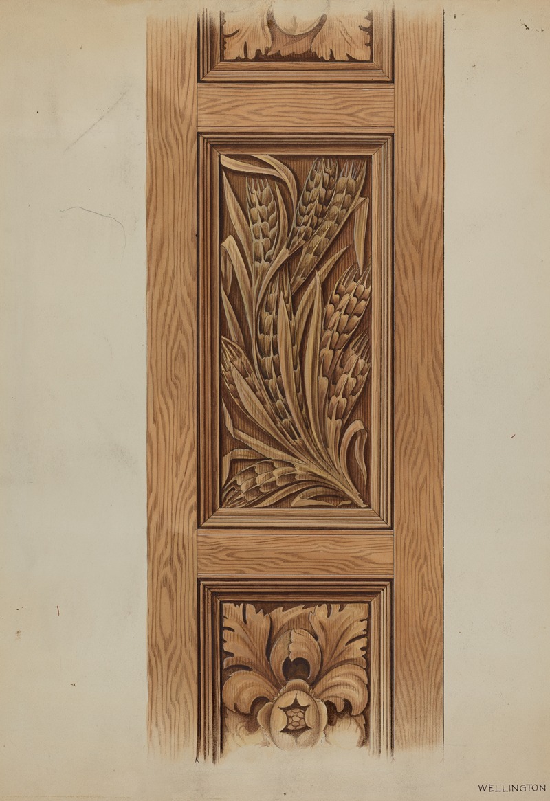 Wellington Blewett - Wooden Panel