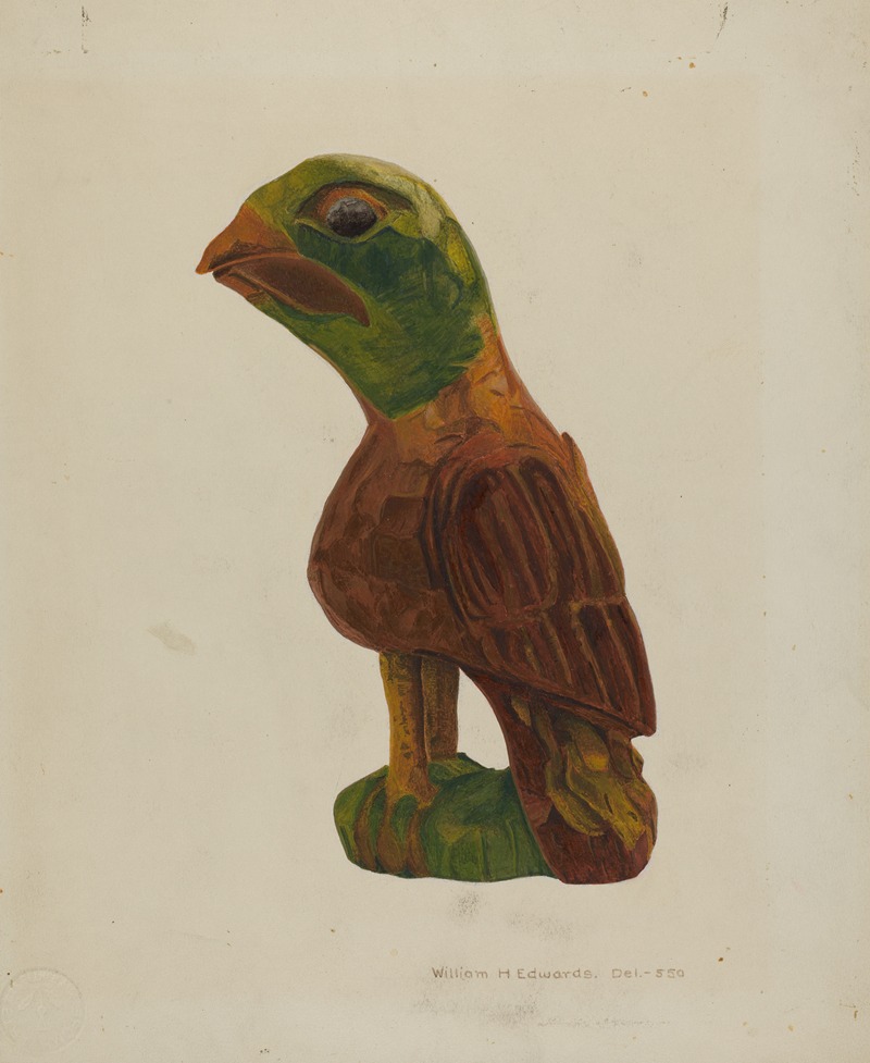 William H. Edwards - Pa. German Carved Bird