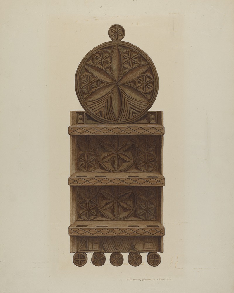 William H. Edwards - Pa. German Spoon Rack