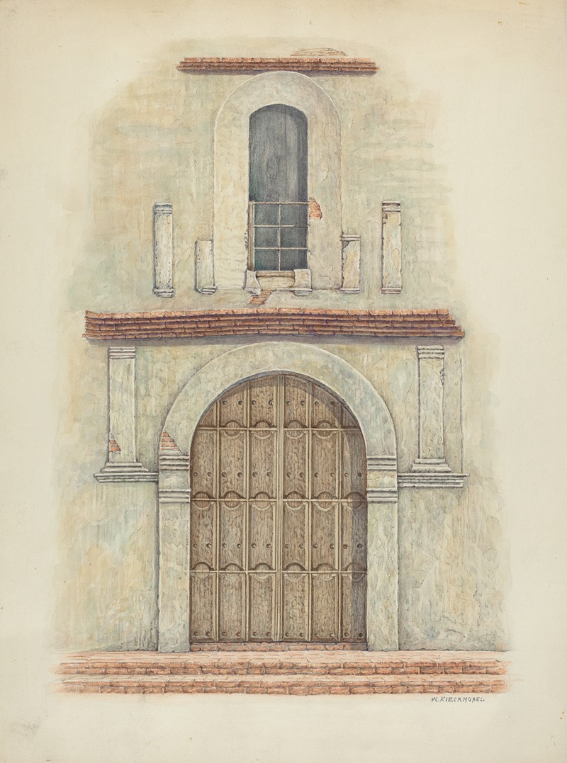 William Kieckhofel - Arched Doorway Mission San Diego